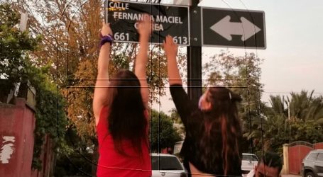 Buscan nombrar calle de Conchalí en homenaje a Fernanda Maciel