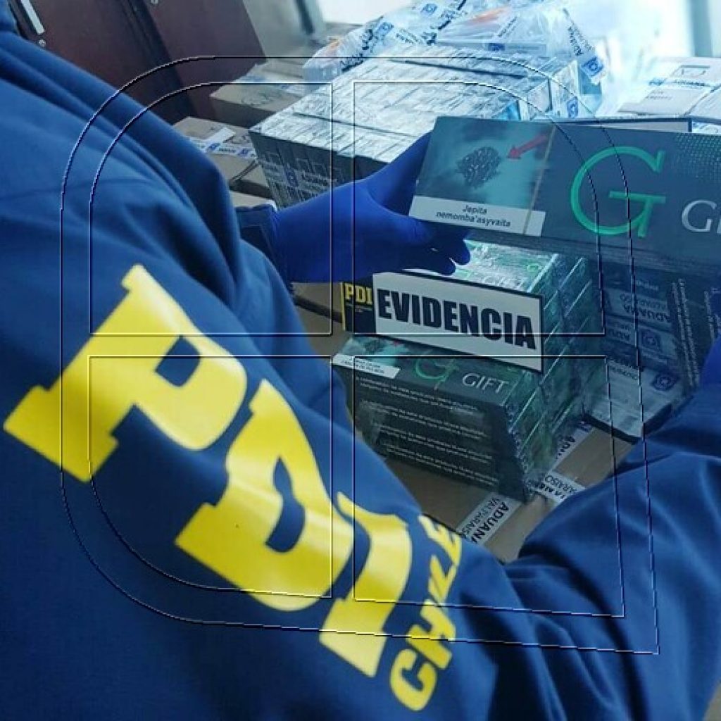 PDI detuvo a sujeto por contrabando de cigarrillos en bodega de Placilla