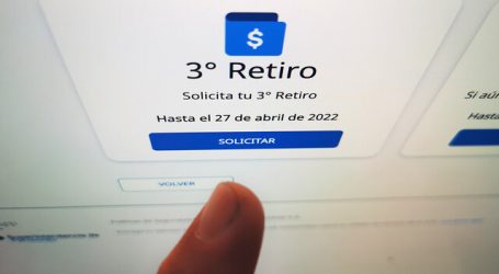 Este lunes parte proceso de solicitud del tercer retiro