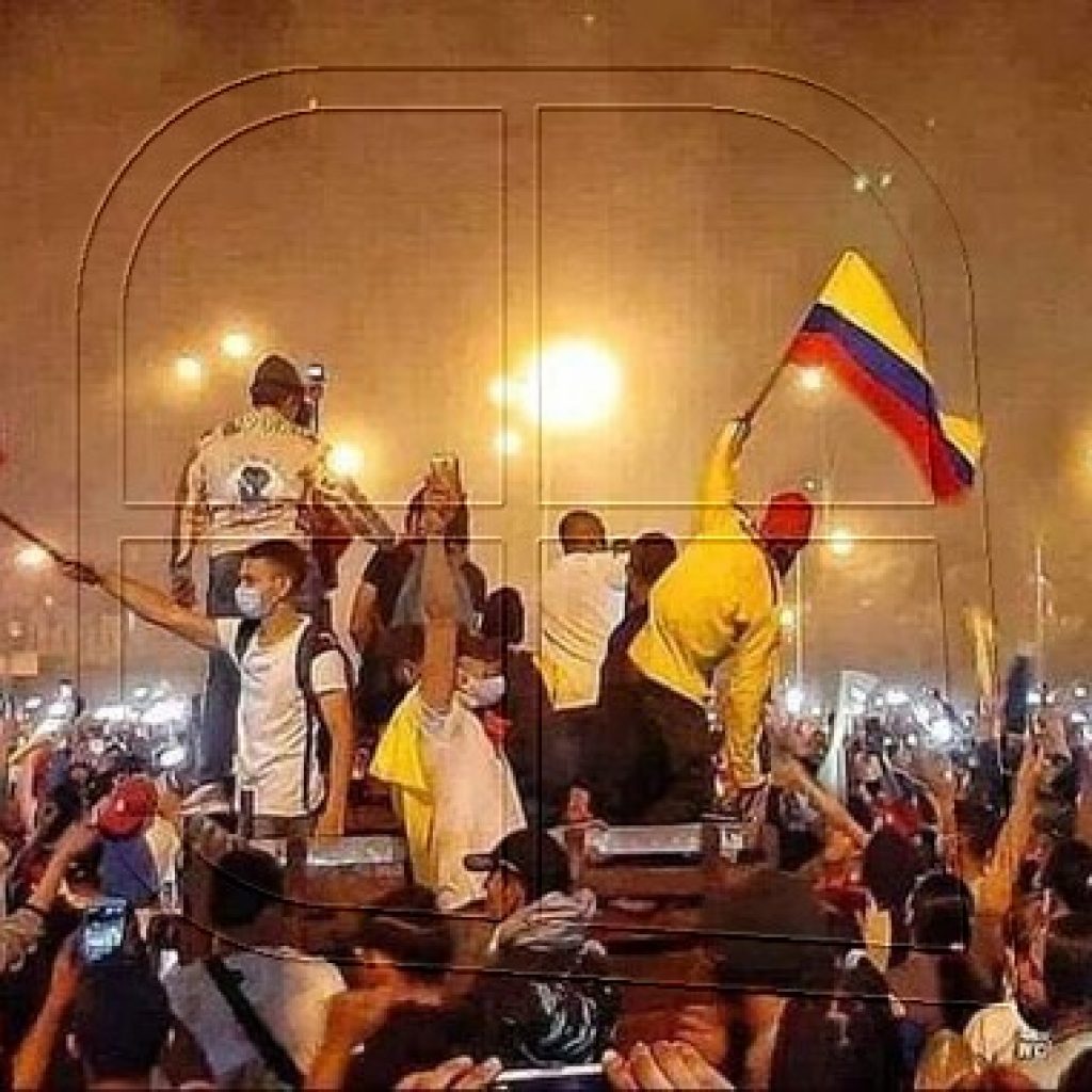 10.000 manifestantes se reúnen en Bogotá en una nueva jornada de protestas