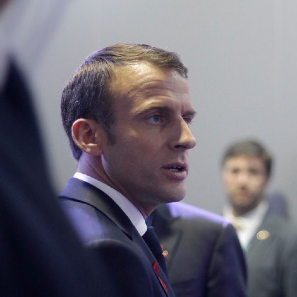 Macron recibió una bofetada durante un acto público en Francia