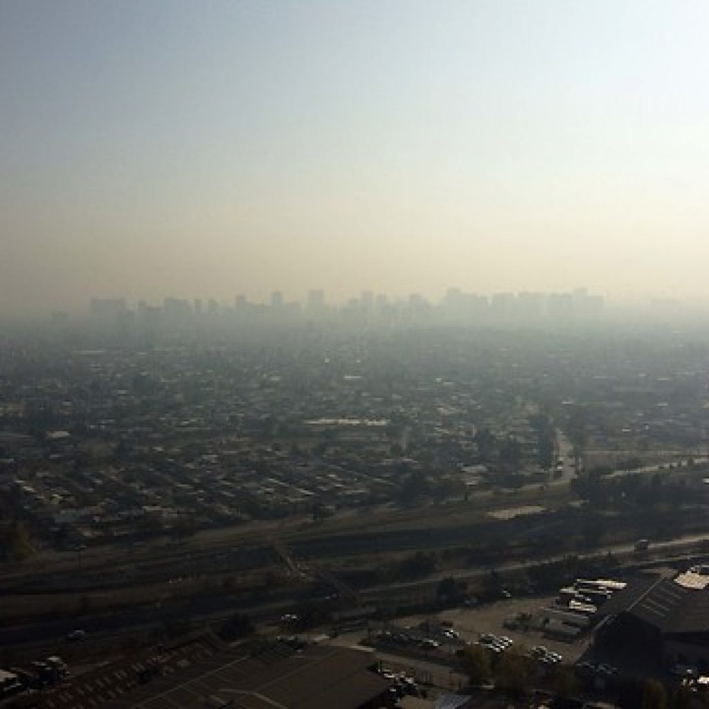 Se constata Preemergencia Ambiental este domingo en la Región Metropolitana