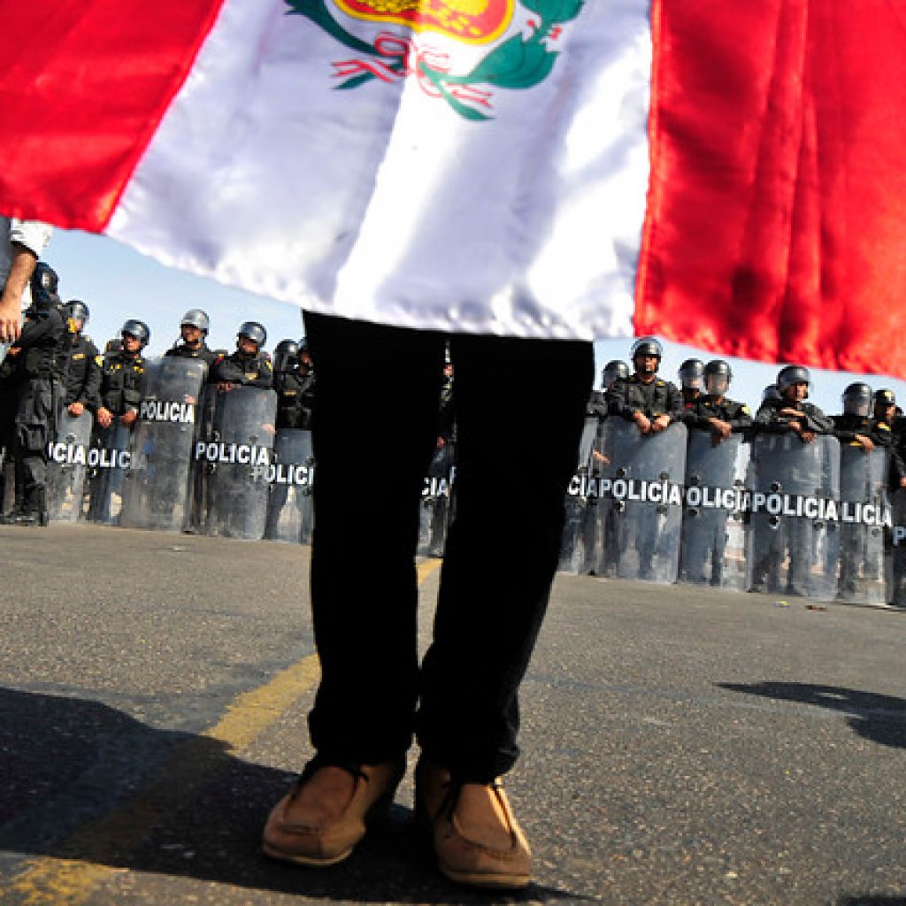 Simpatizantes de Perú Libre y Fuerza Popular se manifestaron en Lima