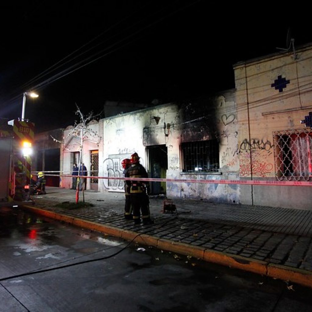 Incendio en el centro de Santiago dejó un fallecido y 18 familias damnificadas