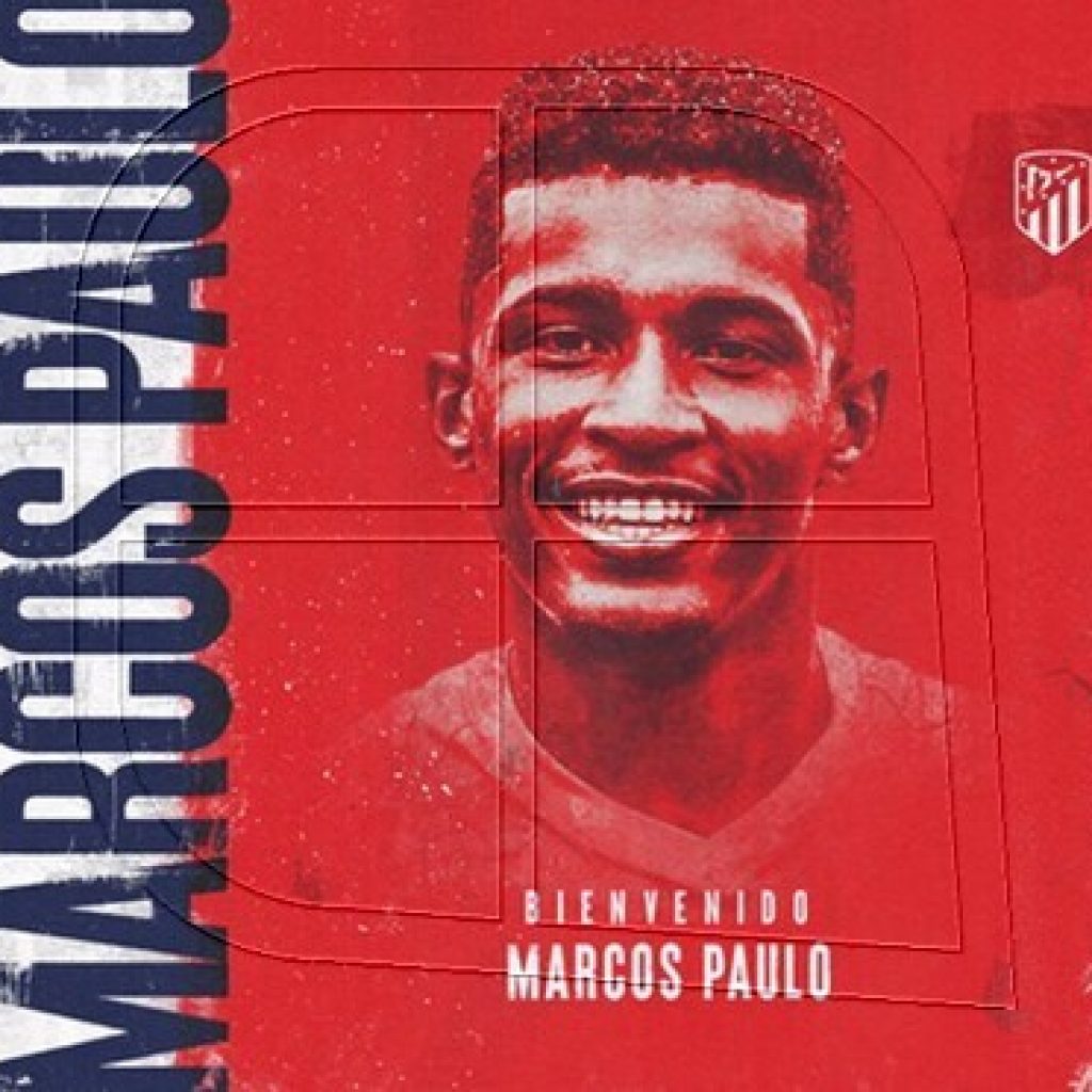 Atlético Madrid refuerza su ataque con el delantero luso-brasileño Marcos Paulo