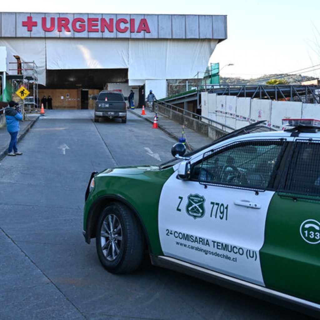 Delgado y Yáñez visitaron a uno de los carabineros heridos en Carahue