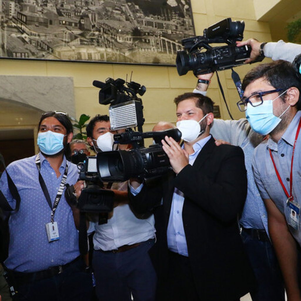 El Presidente electo Gabriel Boric se despidió de la Cámara