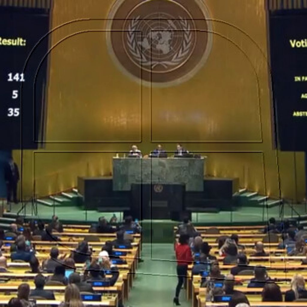 Asamblea General de la ONU adopta la resolución de condena a invasión de Ucrania