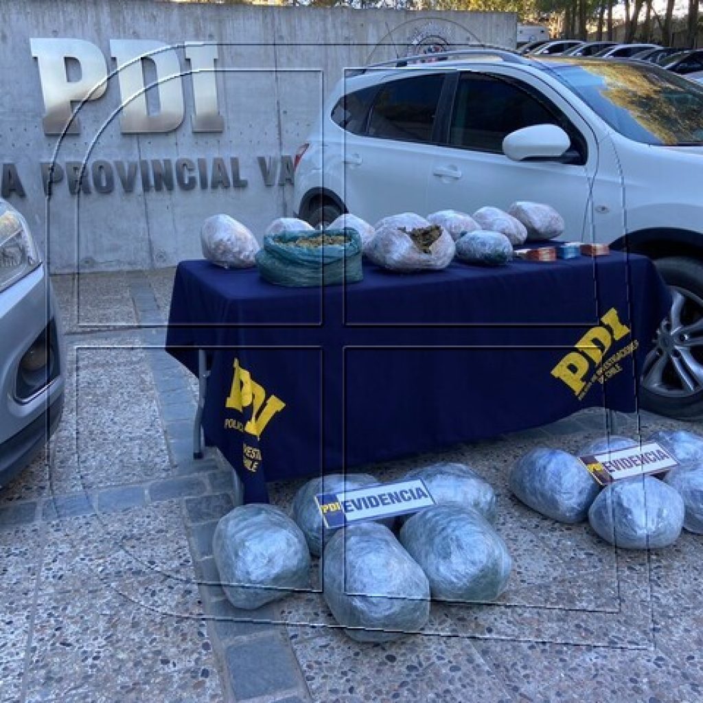 PDI de Valparaíso incauta millonario cargamento de droga